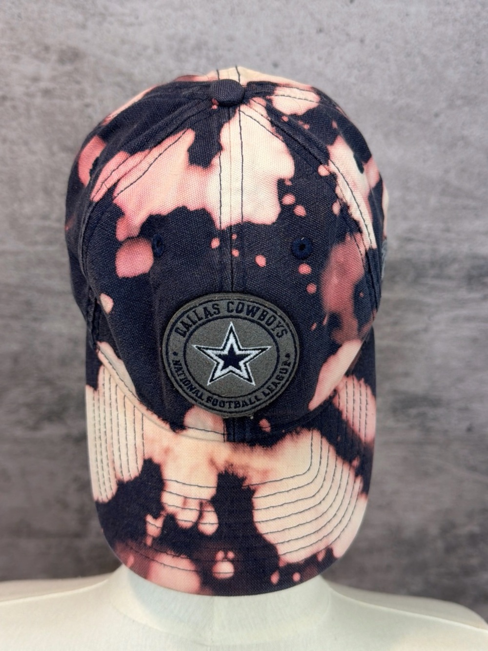 NFL Dallas Cowboys Tie-Dye Cap - Pink & navy blue